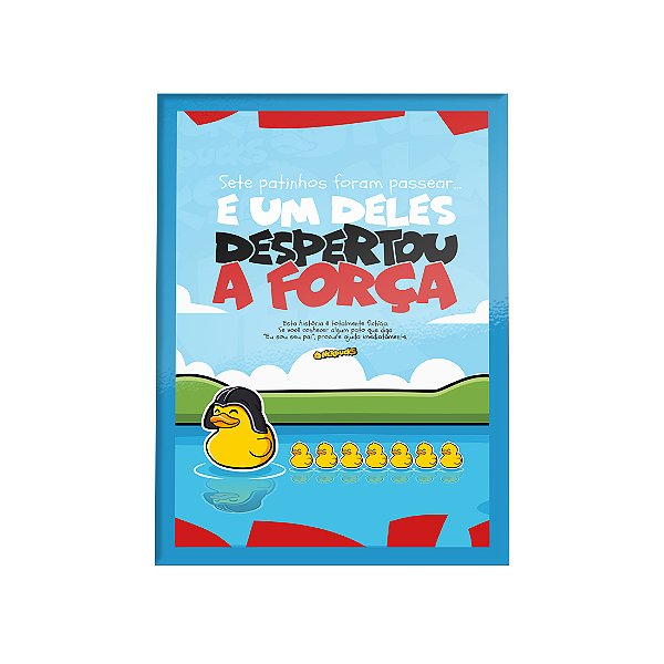 QUADRO DE METAL GG - NERDUCKS - UM DELES A FORÇA DESPERTOU