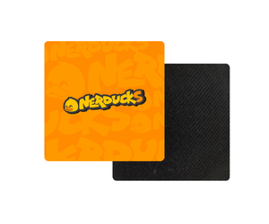 PORTA COPO - NERDUCKS - LOGO NERDUCKS LARANJA
