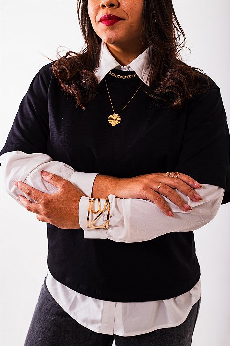 Oversized Feminina Preta