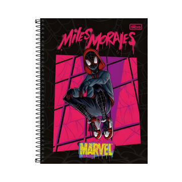 Caderno Miles Morales 80 Folhas Tilibra – Edição Especial do Homem-Aranha