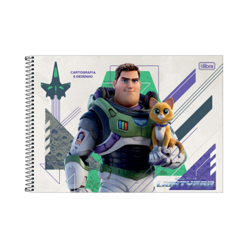 Caderno Cartografia e Desenho Lightyear Disney – Tilibra