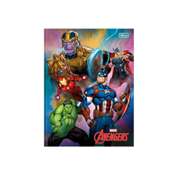 Caderno Brochura Capa Dura Avengers 80 Folhas – Tilibra