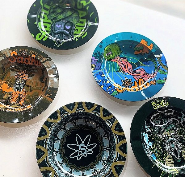 Cinzeiro de Metal Sadhu Estampado