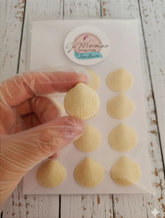 Apliques de açúcar Pasta Americana - Conchinhas