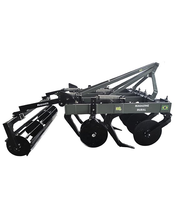 Escarificador Mega Rural 05 Hastes Desarme Aut. c/Disco e Rodas