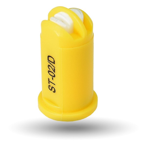 Bico ST/D “Super Turbo Duplo” Leque De Cerâmica Amarelo 130° 02 MJ358/1