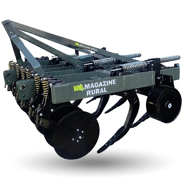 Subsolador Mega Rural 07 Hastes Desarme Aut. C/Disco E Roda
