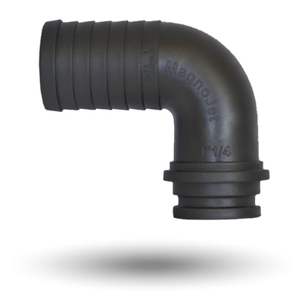Conexão Curva 90° Com Anel P/ Mangueira 1.1/4" Magnojet