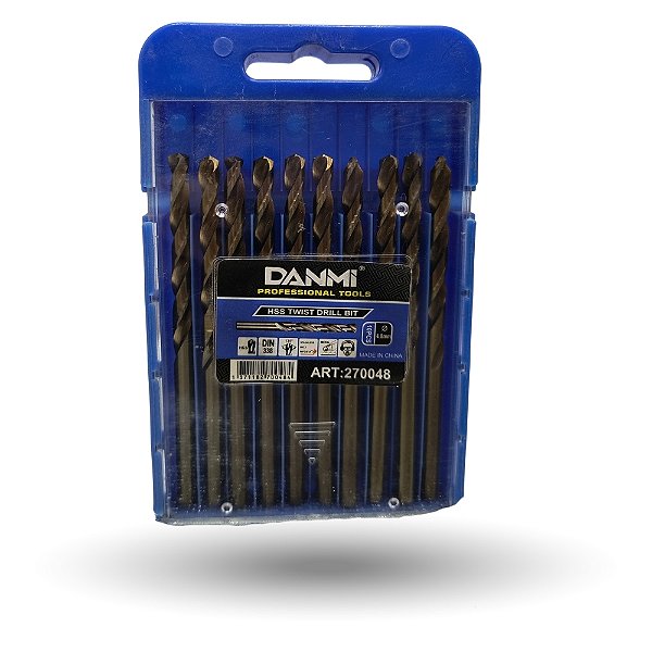 Kit De Brocas Para Aço 4,8mm 10 Peças Danmi