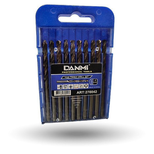 Kit De Brocas Para Aço 4,2mm 10 Peças Danmi