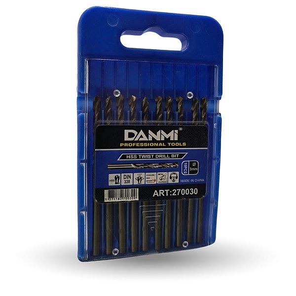 Kit De Brocas Para Aço 3mm 10 Peças Danmi