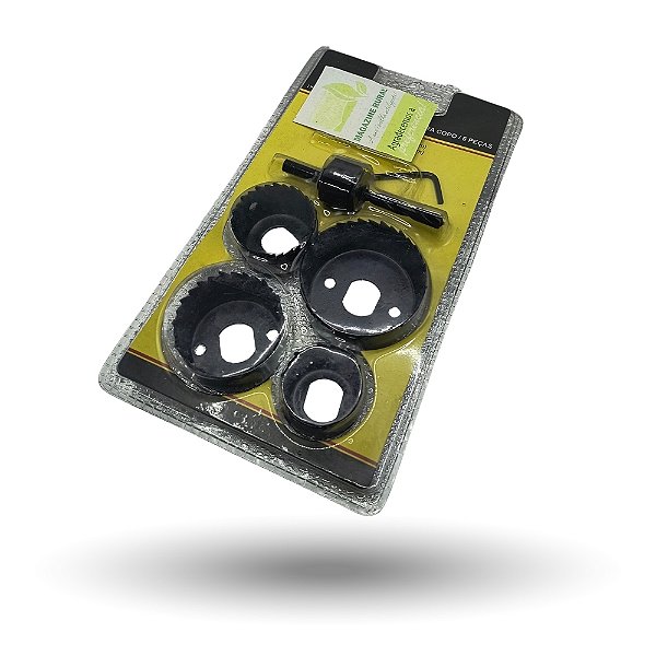 Jogo Serra Copo 6 PeÇas Em Aço Madeira Gesso Pvc Resistente  Startools