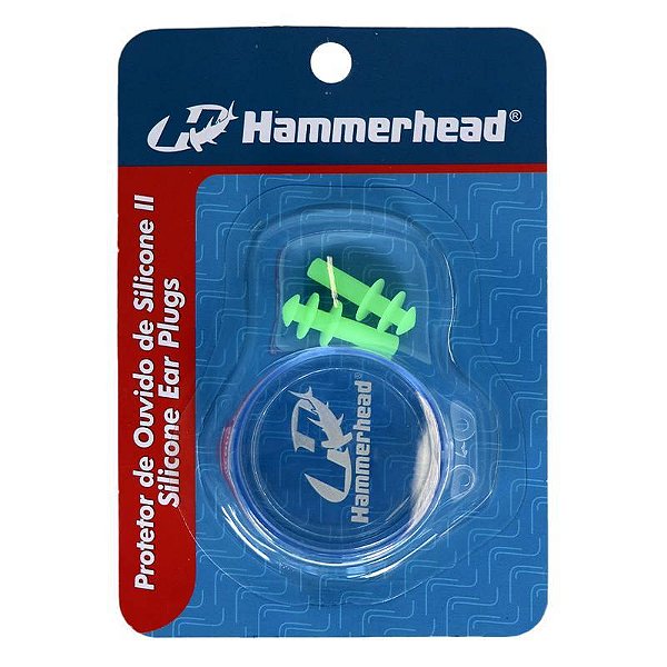 PROTETOR AURICULAR HAMMERHEAD PLUG SILICONE 2 PEÇAS