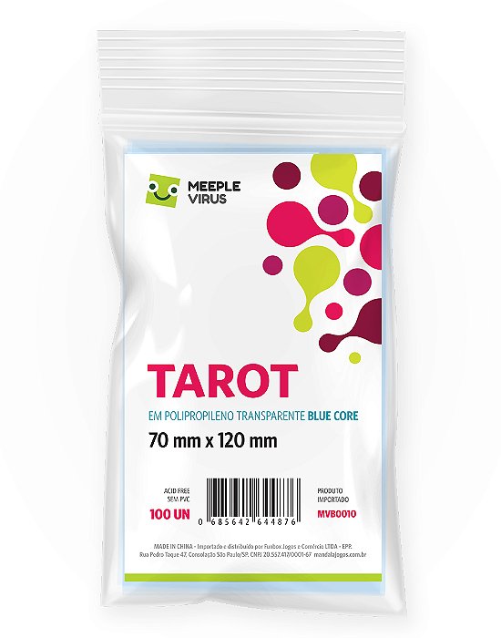 Sleeves Tarot 70 x 120 mm - (Blue Core)