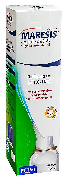 Maresis 0,9% Descongestionante Spray Nasal Jato Contínuo 100ml