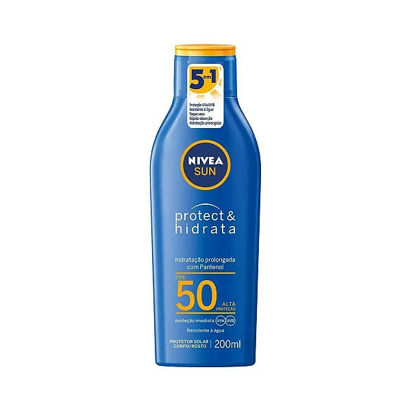 Protetor Solar FPS 50 Nivea Sun Protect & Hidrata 200ml