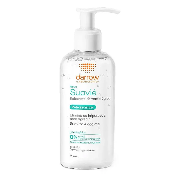 Sabonete Líquido Dermatológico Darrow Suavié Pele Sensível com 140ml