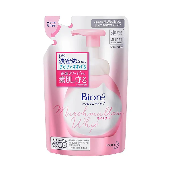 Sabonete Facial Bioré Marshmallow Moist Refil com 130ml