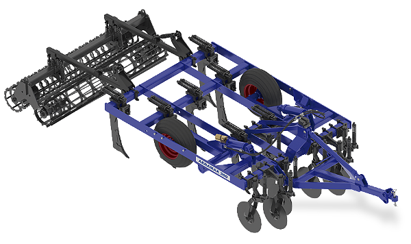 AERAMAX 300 - Escarificador Tatu com Desarme e Rearme Automático das Hastes