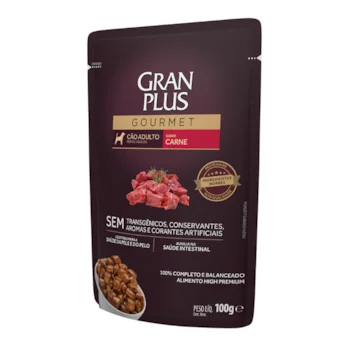 Saché Granplus Gourmet Caes Adultos Carne 100gr
