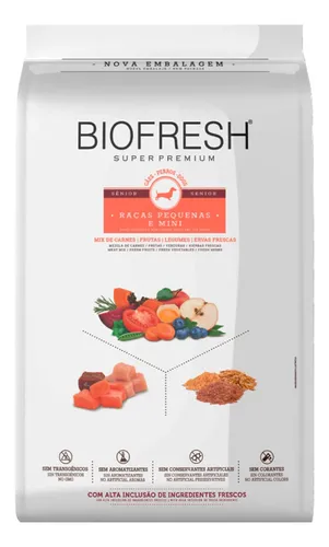 Biofresh P/cães Sênior Raças Mini/pequenas 3kg