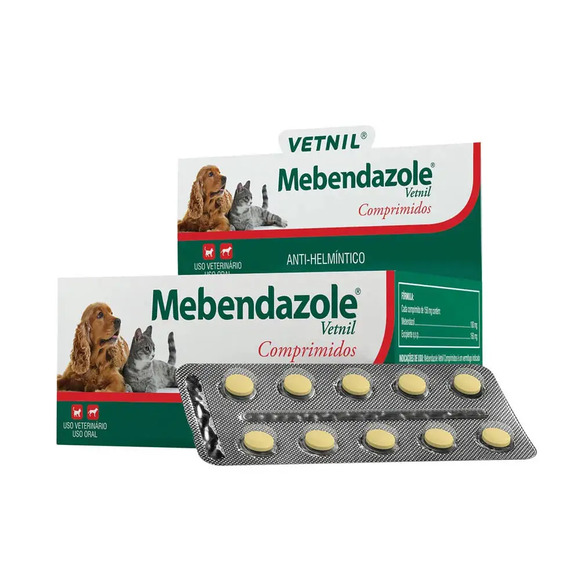 Vermífugo Mebendazole 10 Comprimidos