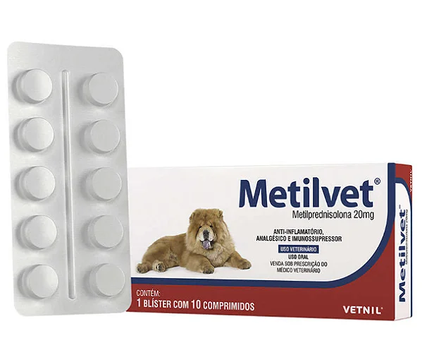 Metilvet 5mg 10 Comp