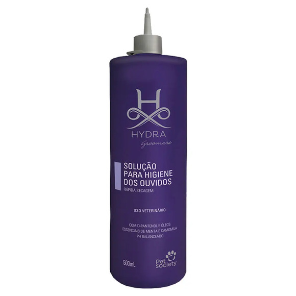 Solução Limpeza Ouvidos Hydra Petsociety 500ml