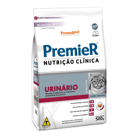 Premier Nutrição Clínica Urinário Gatos Adultos 500 g