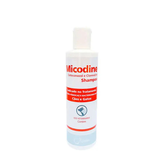 Shampoo Micodine para Cães e Gatos Syntec 225 ml