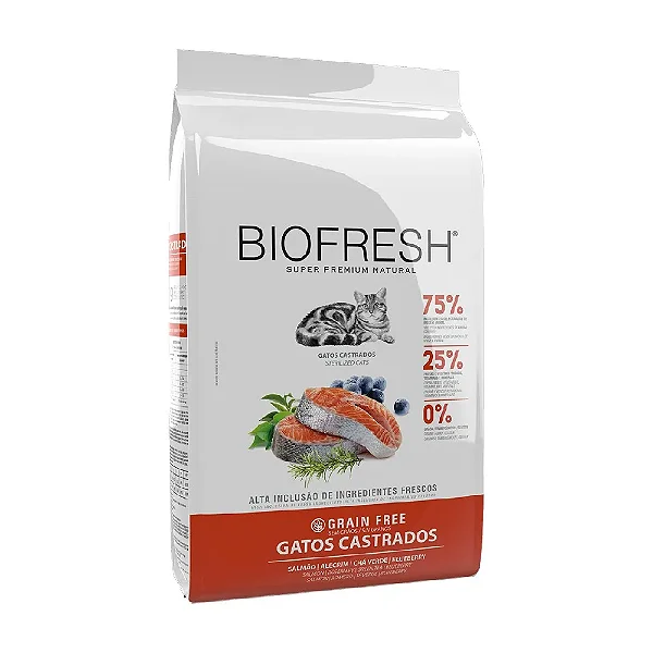 Biofresh P/gatos Castrados Sabor Frango 1,5kg
