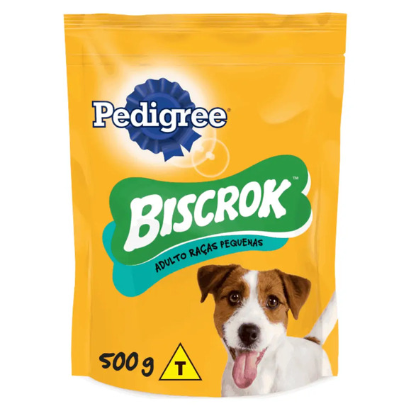 Biscoito Pedigree Biscrok Cães Adultos Raças Pequenas 500 g