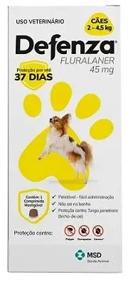 Defenza Caes 45mg (2 Ate 4,5kg)