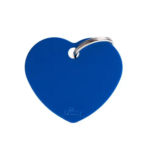 Medalha Aluminum Coracao Azul P