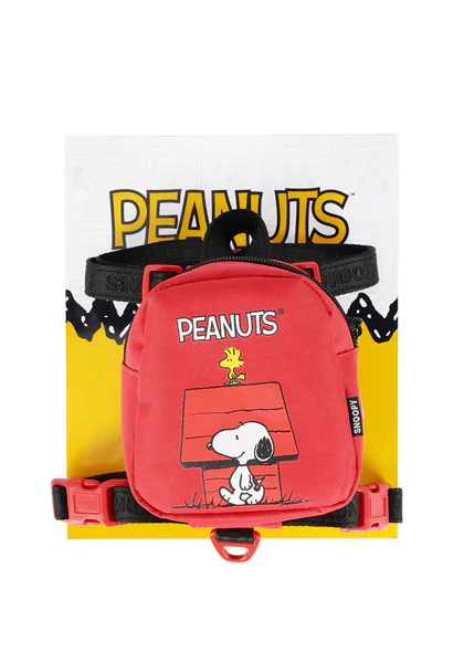 Peitoral C/ Guia Peanuts Vermelho