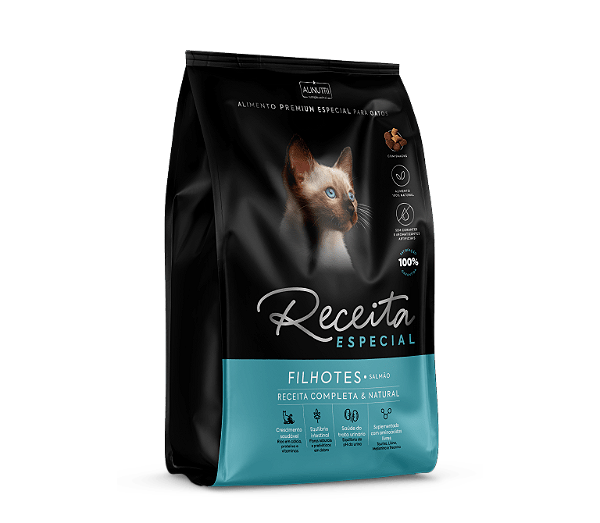 Ração Seca Alinutri Receita Especial Para Gatos Filhotes Salmão 1kg