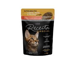 Sache Umido Rec Esp Pe Gato Adulto Car/Pei/Fr 70Gr