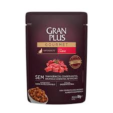 Sachê Granplus Gourmet Gatos Adultos Carne 85g
