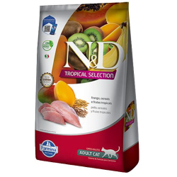 Ração N&amp;d Tropical Gatos Castrados Frango,cereais E Frutas Tropicais 1,5kg