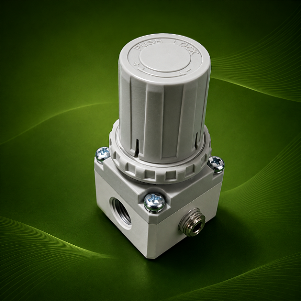 Regulador de Pressão Mini 1/4" (IMP) para Pintura Eletrostática