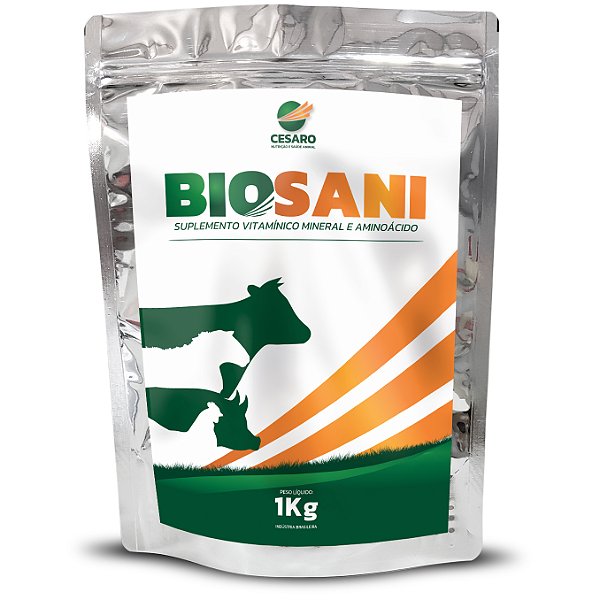 Biosani Cesaro Suplemento para aves, bovinos, ovinos e suínos 1 Kg