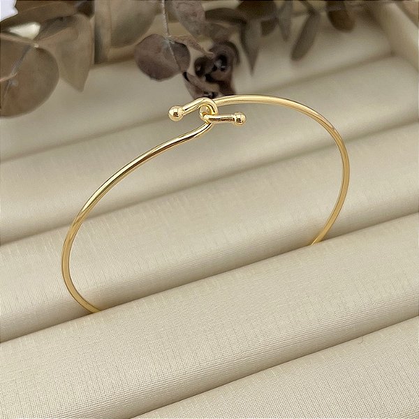 Bracelete união banhado em ouro 18k
