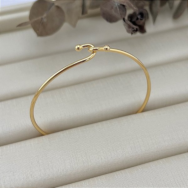 Bracelete união infantil banhado em ouro 18k