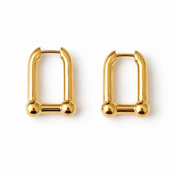 Argola inspiração tiffany lisa em banho de ouro 18k