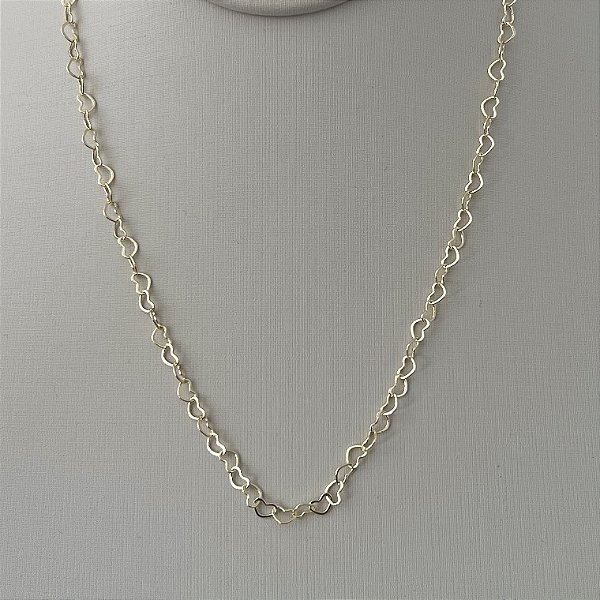 Corrente corações vazados