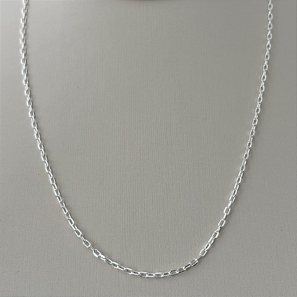 Corrente de elos mini cartier em banho de prata silver