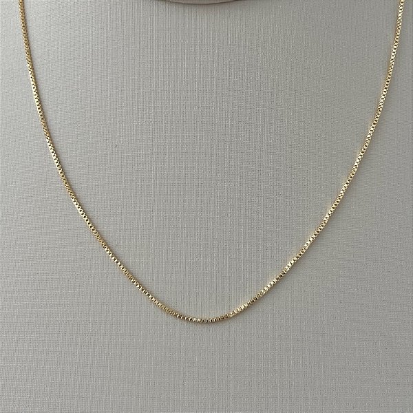 Corrente veneziana 40+5cm em banho de ouro 18k