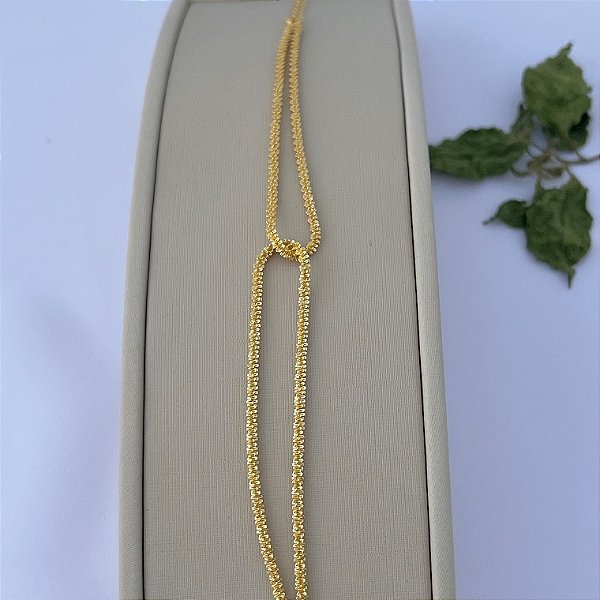 Pulseira nó em malha em banho de banho de ouro 18k