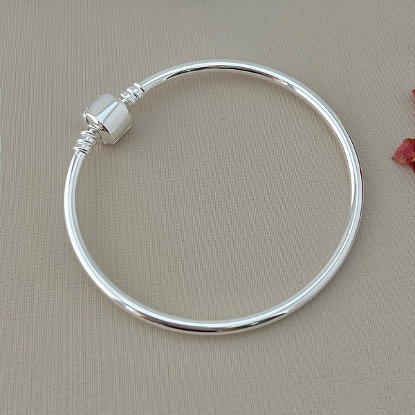 Bracelete inspiração vivara M em banho de prata silver