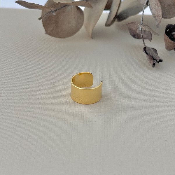 Piercing fake liso em banho de ouro 18k